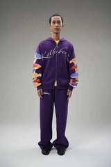 Oversized Purple Zipper Hoodie - Psil