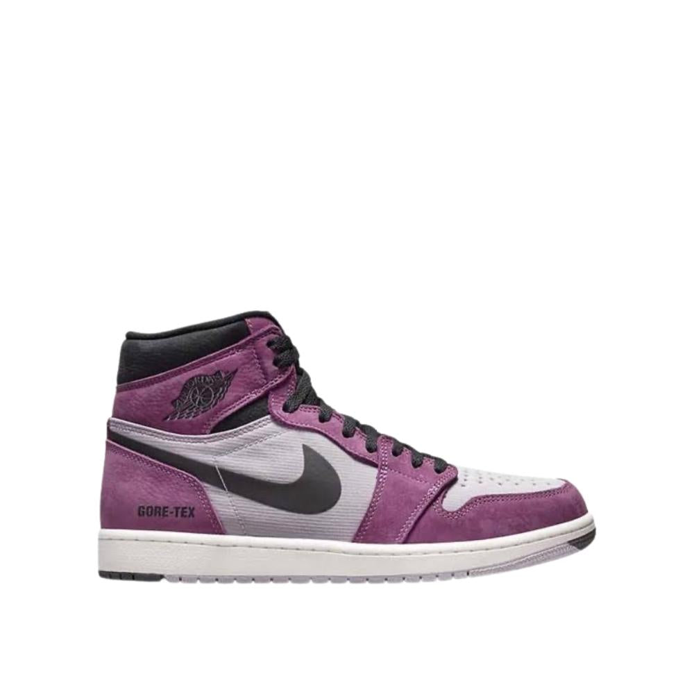 Side view of AJ1 High Gore-tex Light Berry