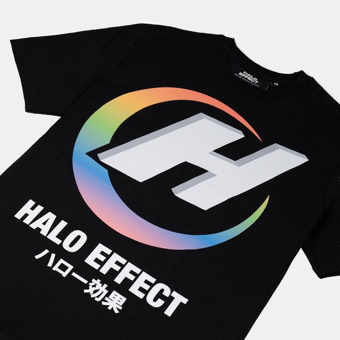 Halo Effect Unisex Symbol Gradient Black T-Shirt