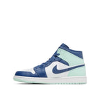 Alternate side view of Air Jordan 1 Mid Blue Mint