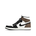 Side view of Air Jordan 1 High Dark Mocha, left to right