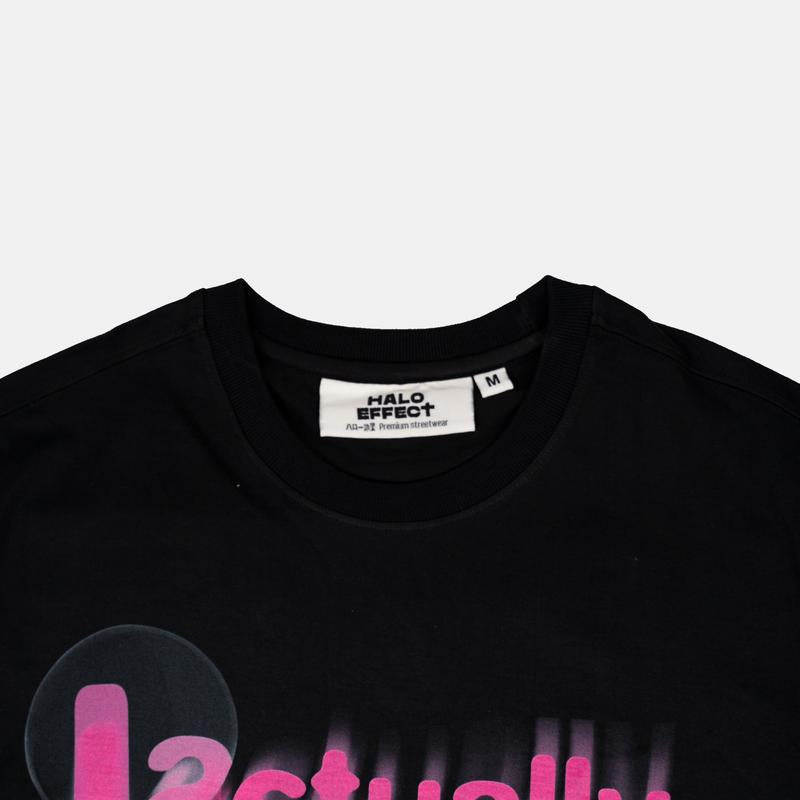 Halo Effect Unisex 'I Actually Suck' Black T-shirt