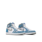 Angled view of Air Jordan 1 High Hyper Royal