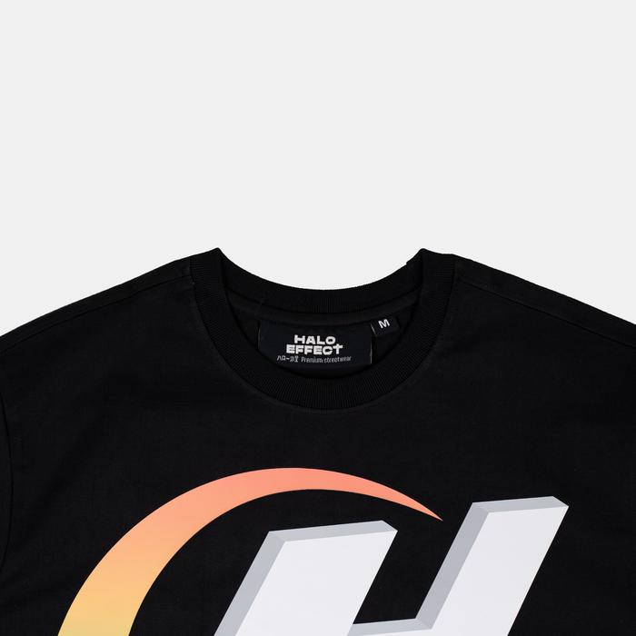 Halo Effect Unisex Symbol Gradient Black T-Shirt