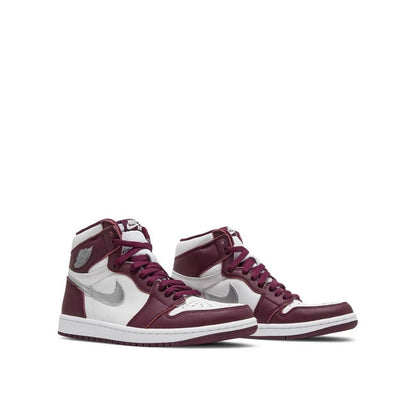 Angled view of Air Jordan 1 High Bordeaux