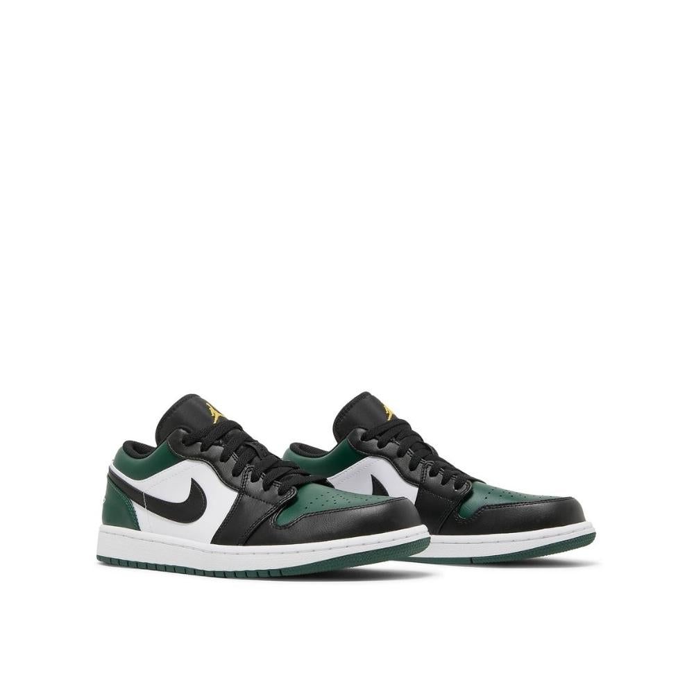 Angled side view of Air Jordan 1 Low Noble Green