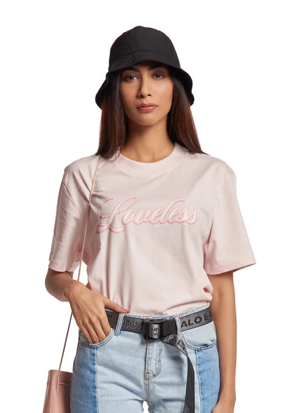 Halo Effect 'Loveless' Pink T-Shirt (Women)