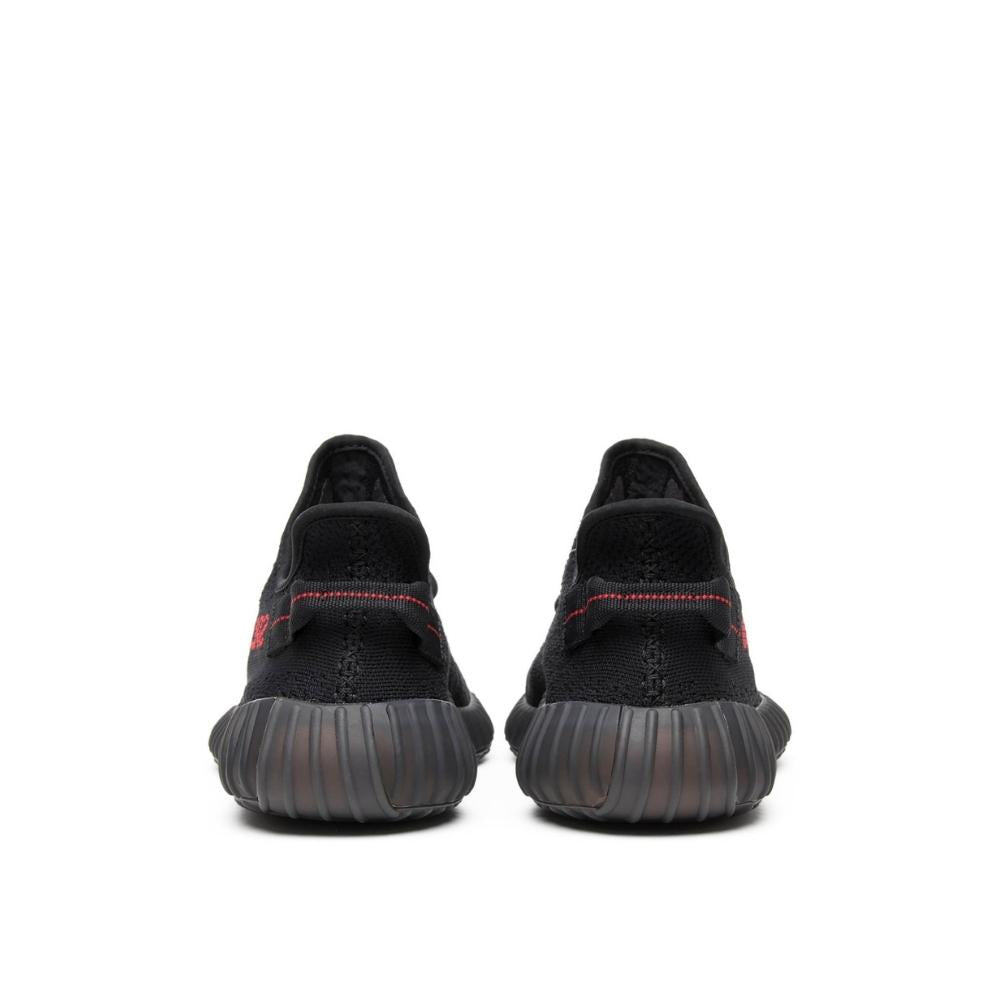 Back view of Adidas Yeezy 350 V2 Bred