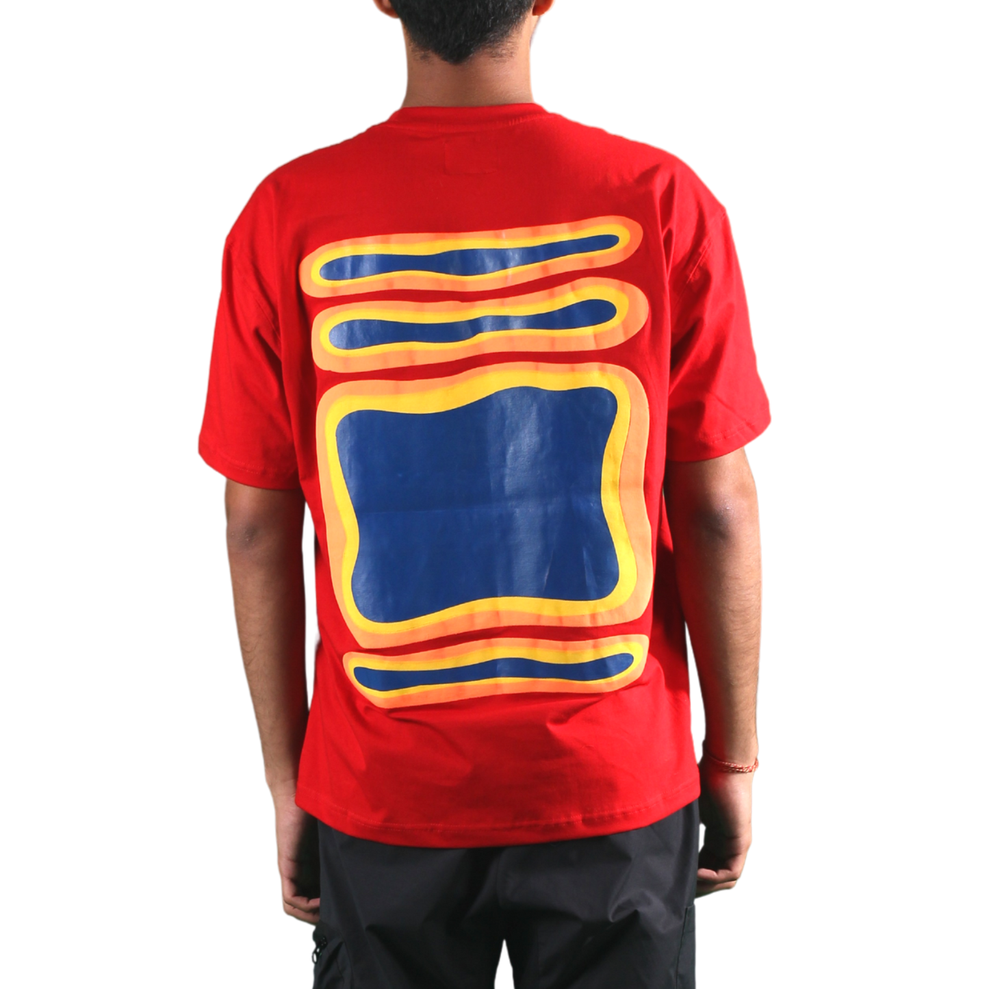 KNN Calcutta 'Heatwaves; Red' Oversize T-Shirt