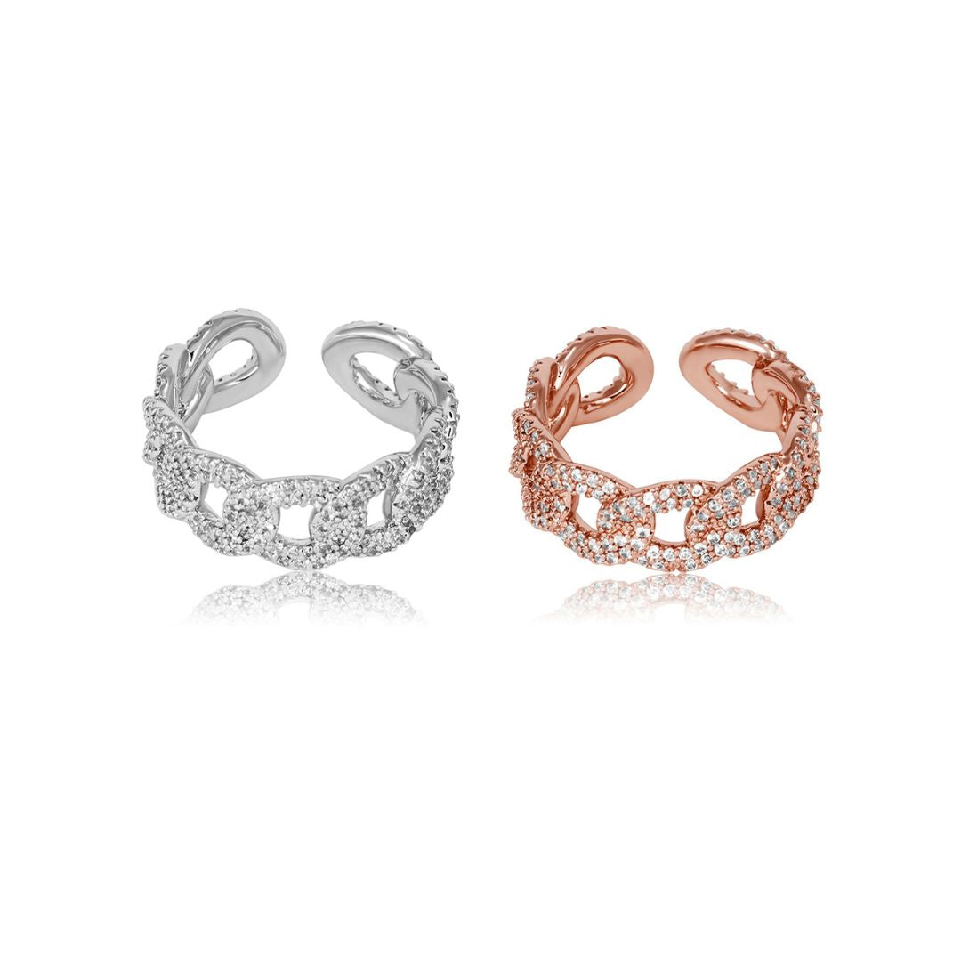 WrapGame Diamond Studded Cuban Rings