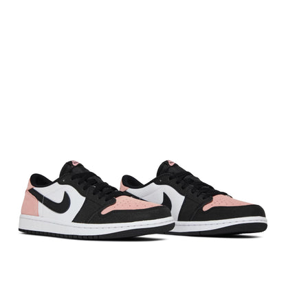 Angled view of Air Jordan 1 Low Bleached Coral