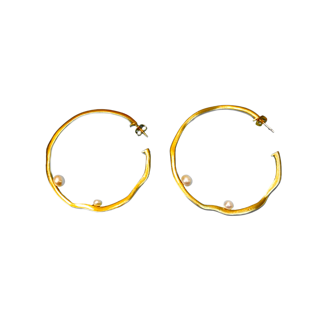 Michelle Alexander 'Arianna' Baroque Hoop Earrings