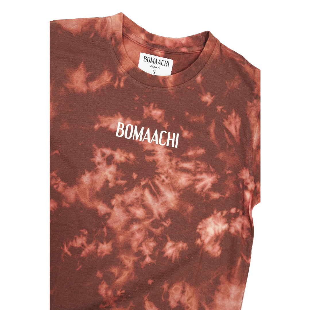 Bomaachi Black and Red Tie Dye T-Shirt