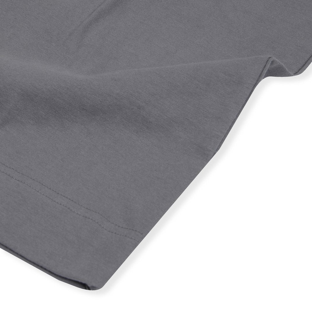 Bomaachi Oversized Blank Grey Longline T-Shirt