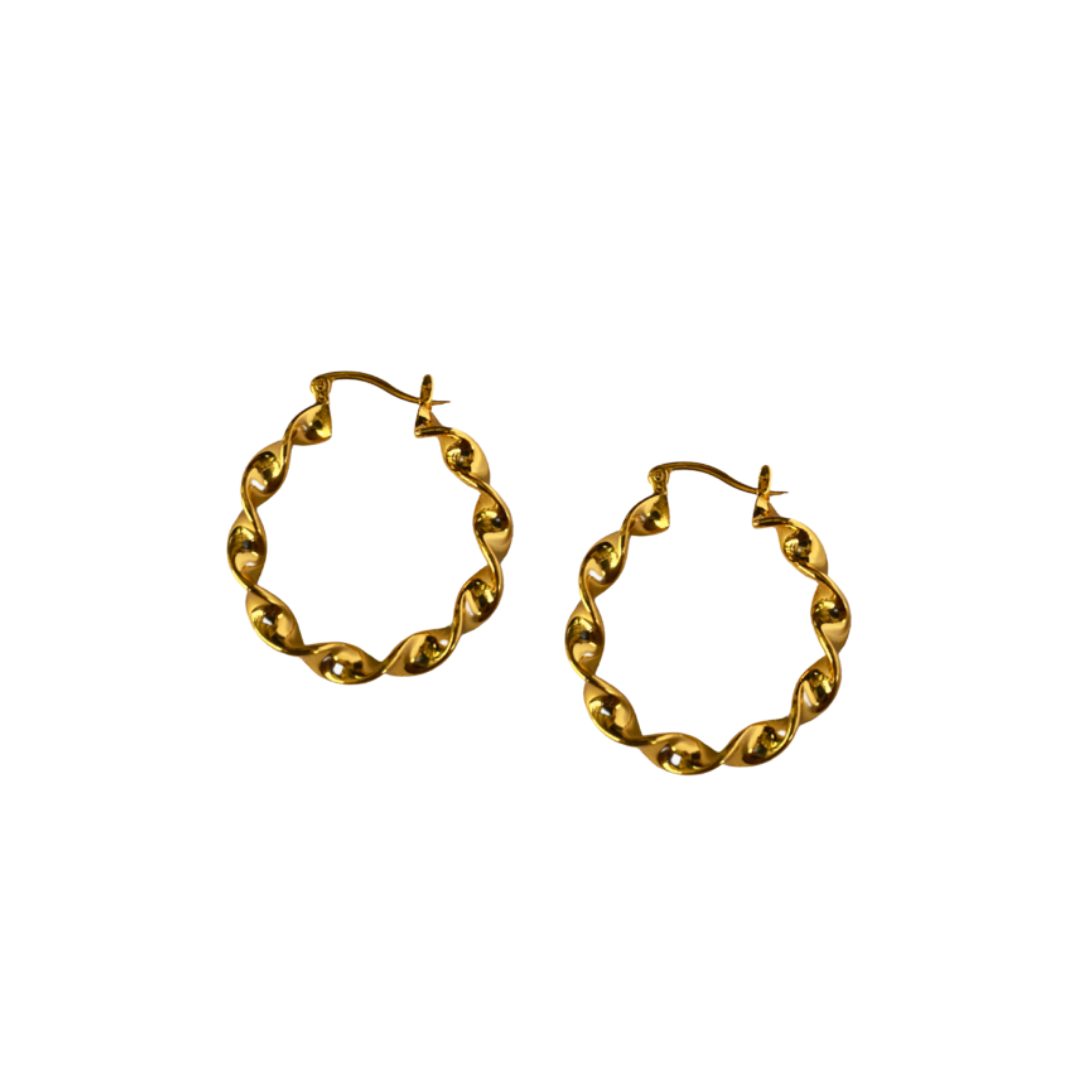 Michelle Alexander 'Emily' Twisted Hoop Earrings
