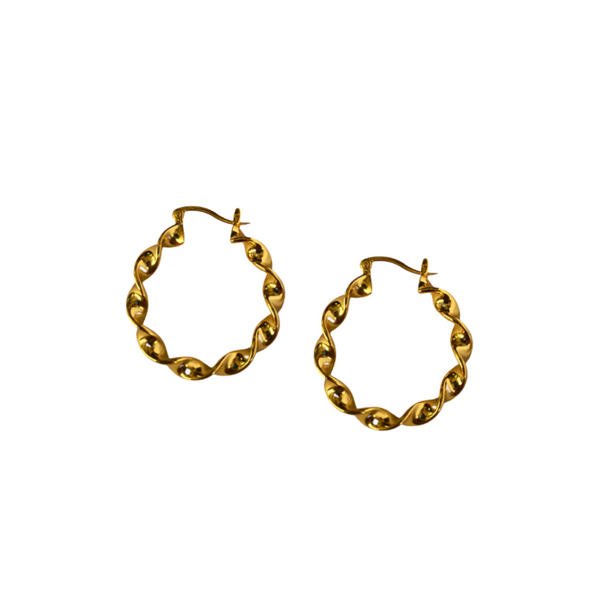 Michelle Alexander 'Emily' Twisted Hoop Earrings - reference