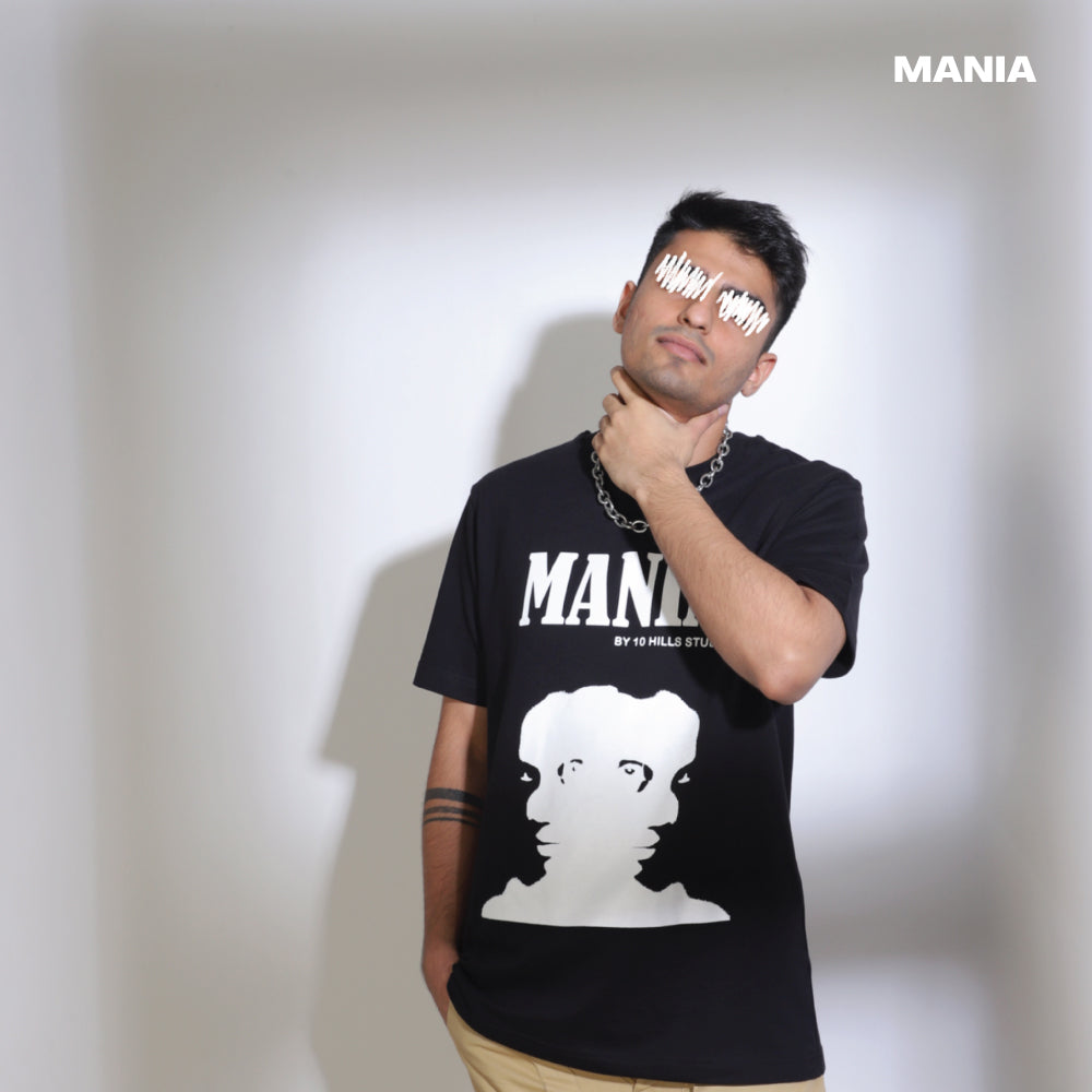 Mania Black "Two-Faced" Oversize T-shirt