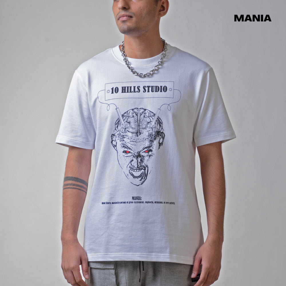 Mania White 'Lobotomy' Oversize T-shirt