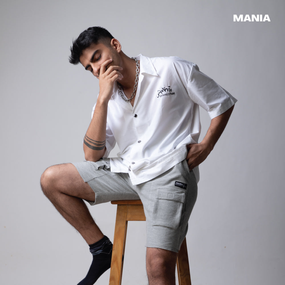 Mania Unisex Oversized Collared Shirt