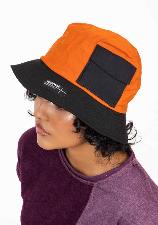 WalaWali Unisex Utility Pocket Bucket Hat