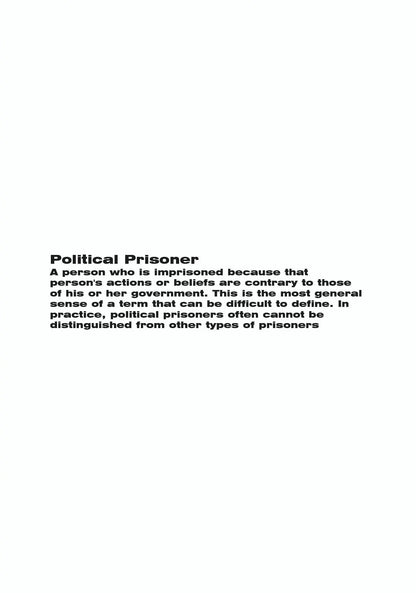 WalaWali Unisex Black 'Political Prisoner' Boxy Tee