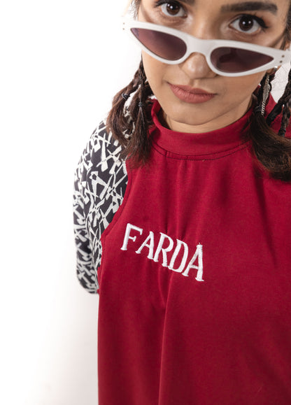 Farda Clothing Unisex 'Cruor' Red T-shirt