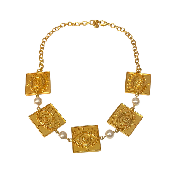 Michelle Alexander 'Selene' Evil Eye Necklace - reference
