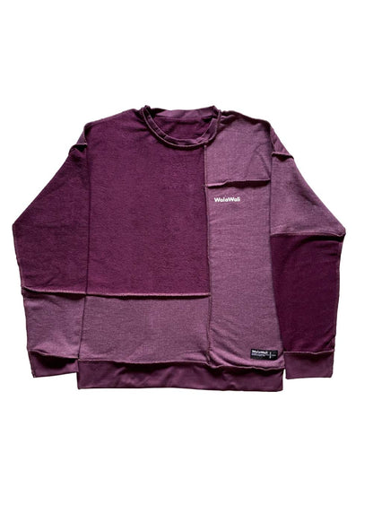 WalaWali Unisex Purple Reversible Sweatshirt