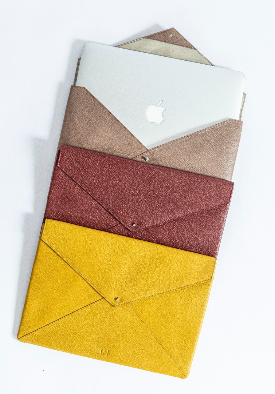 Le Mira 'The Origami' Genuine Leather Laptop Cover