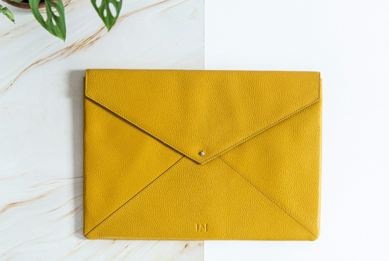 Le Mira 'The Origami' Genuine Leather Laptop Cover