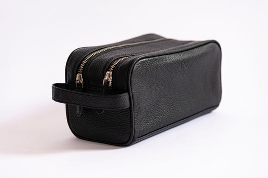Le Mira 'The Homme' Genuine Leather Toilet Bag