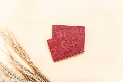 Le Mira 'The Twist' Genuine Leather Cardholder