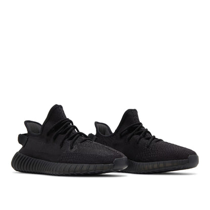 Angled view of Adidas Yeezy 350 Onyx