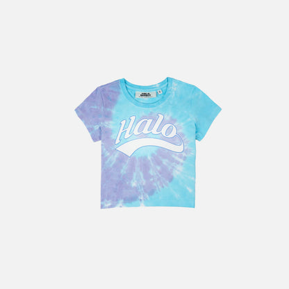 Halo Effect Women's Uni Logo Tie-Dye Cropped T-Shirt