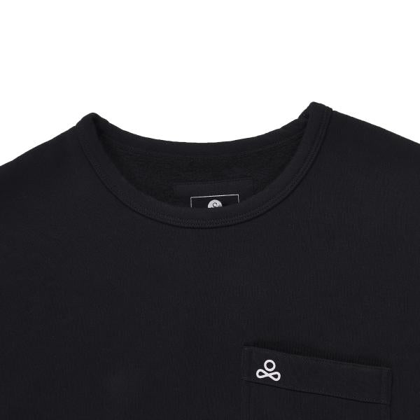 Close up of A Skating Monk Black Full Sleeve T-Shirt