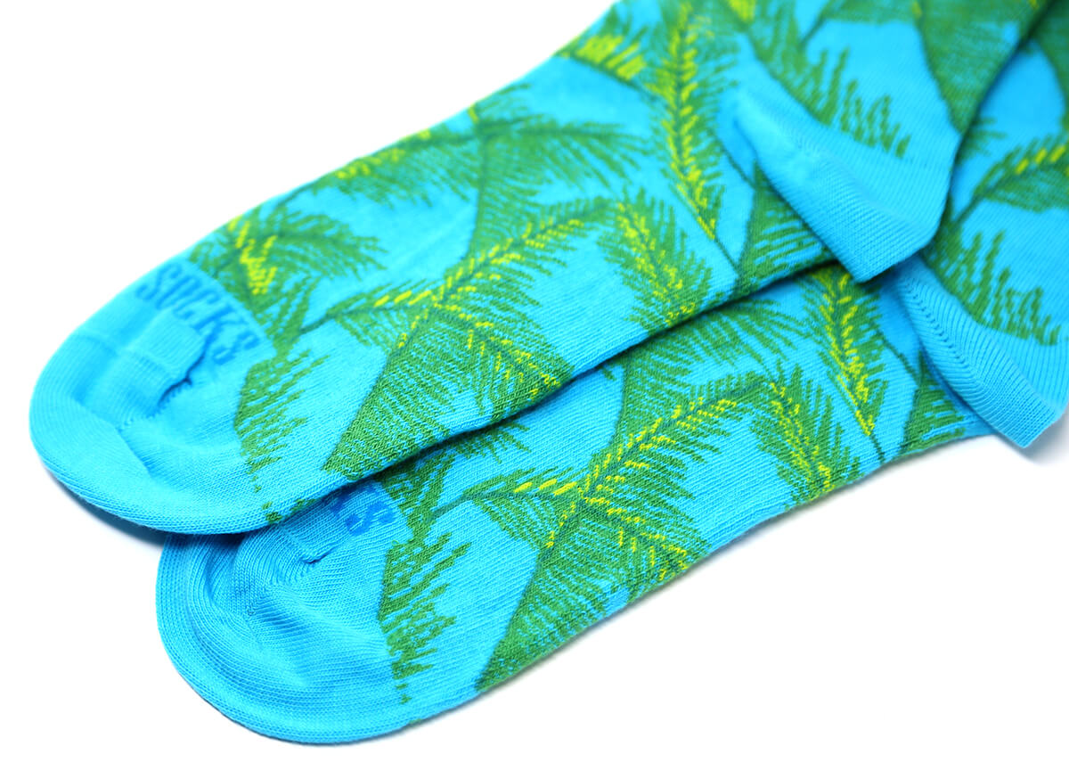 Bombay Sock Company Screamin’ Green Palm Tree Socks